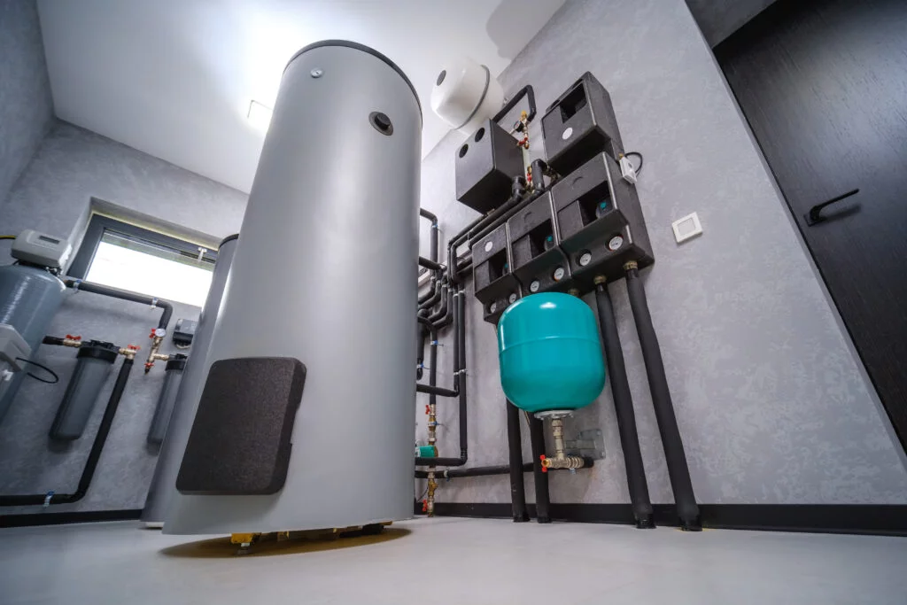 Residential boiler system installation