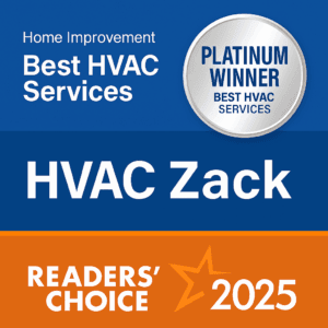 HVAC Zack awarded Platinum for Best HVAC Services in Oshawa – 2025 Readers’ Choice Awards