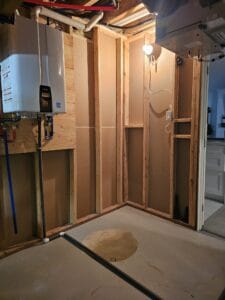 Tankless water heater installation in a North Ajax home by HVAC Zack.