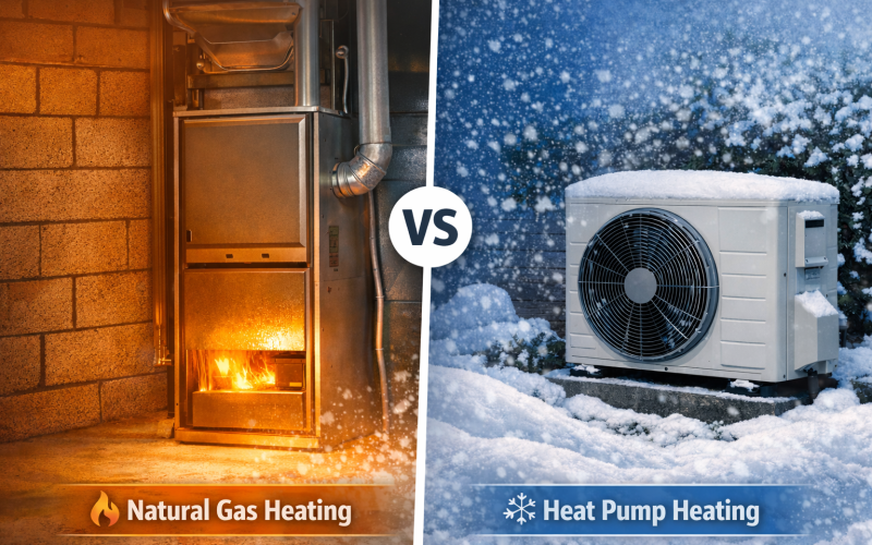 Natural Gas vs Heat Pump blog featured image