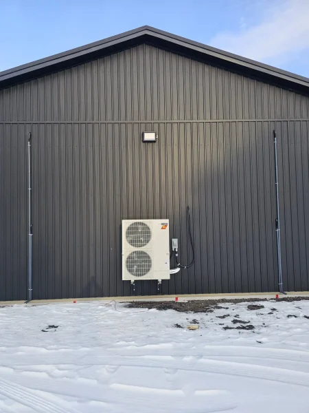 Mitsubishi heat pump installed by HVAC Zack at a North Whitby location